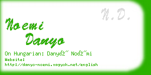 noemi danyo business card